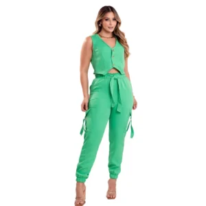 Conjunto de Alfaiataria Verde
